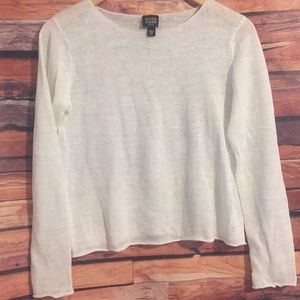 Eileen Fisher Petite light linen sweater